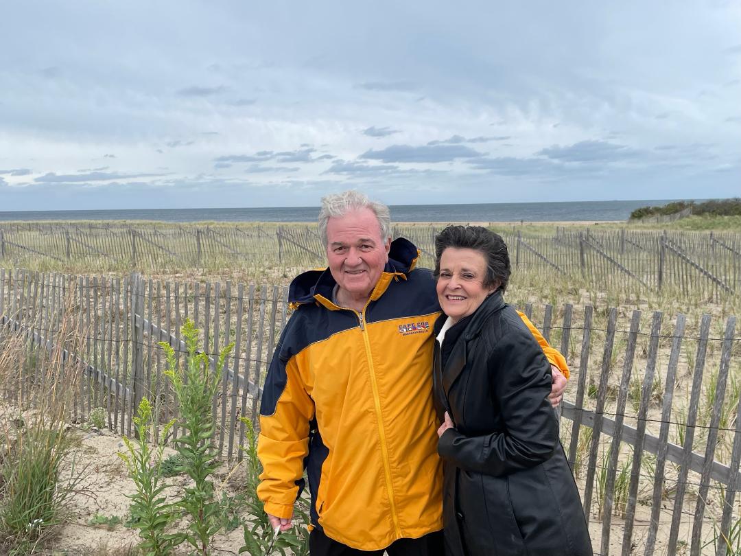 Linda with her husband